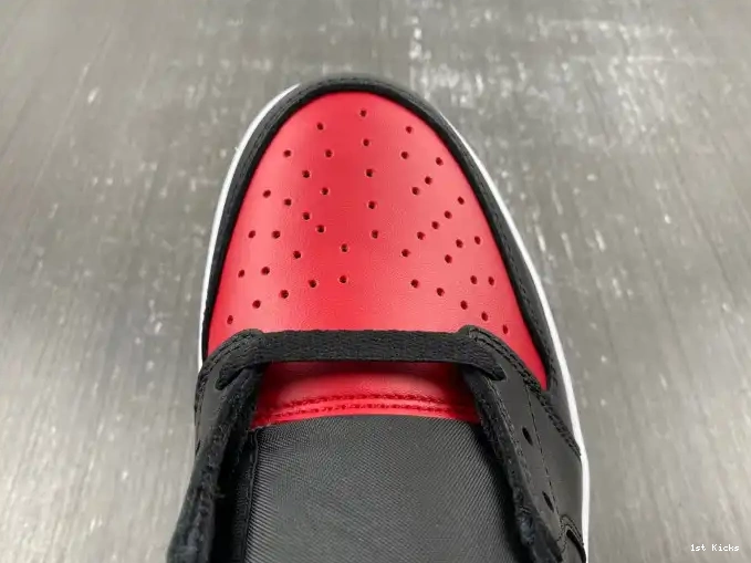 1st Kicks Shoes 705329-001 Jordan Air Retro Bred 1 Low 0522